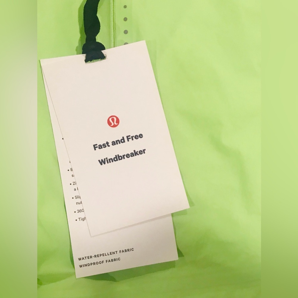 LULULEMON FAST and FREE WINDBREAKER NWT SIZE 6💚 - Picture 11 of 16